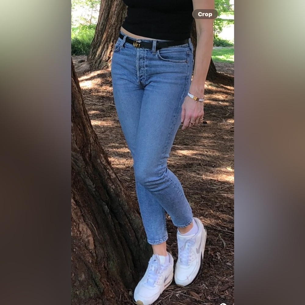 Re/Done Women’s Sky Blue Boyfriend Jeans